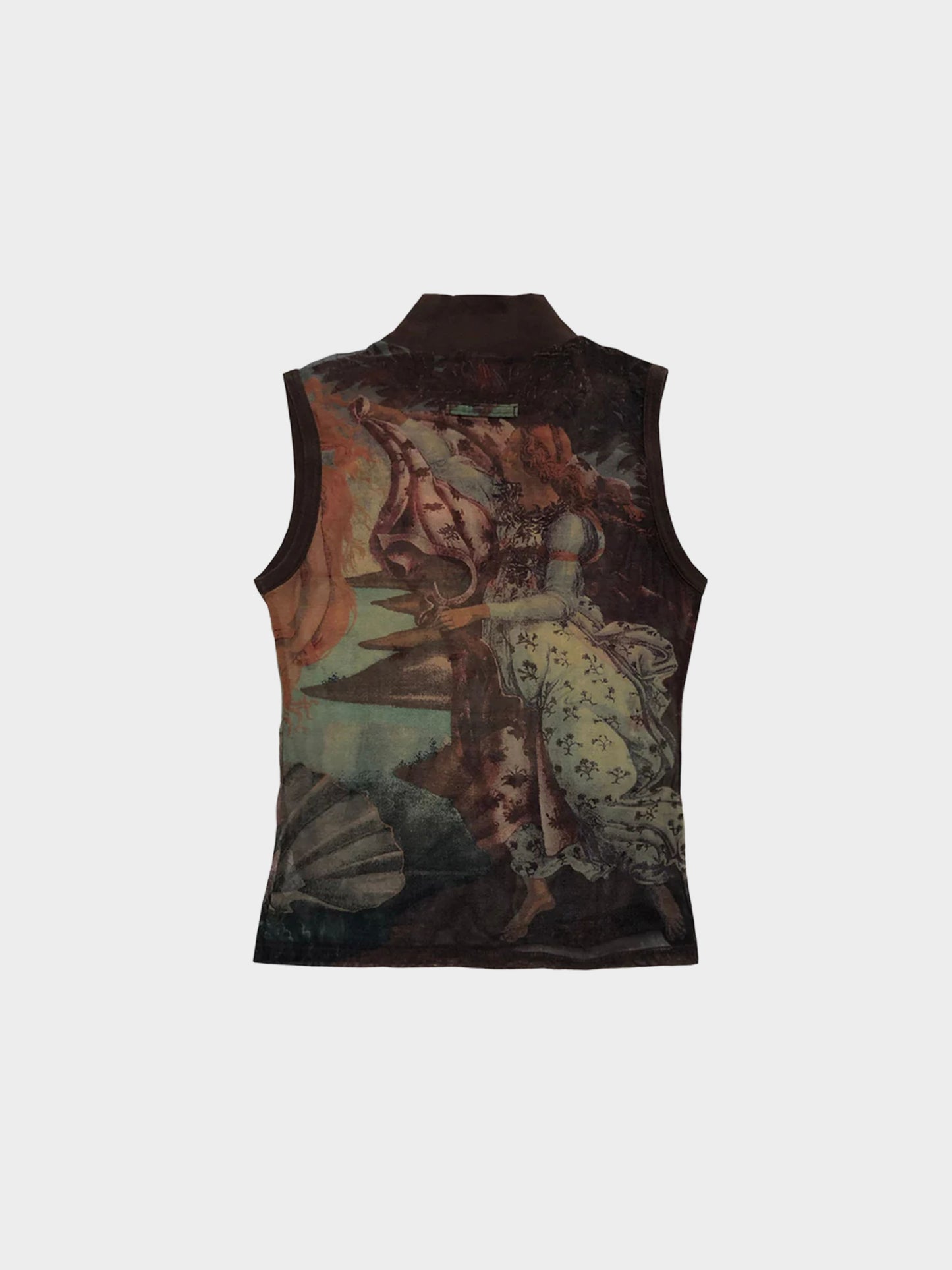 Jean Paul Gaultier 1990s Venus Painting Turtleneck