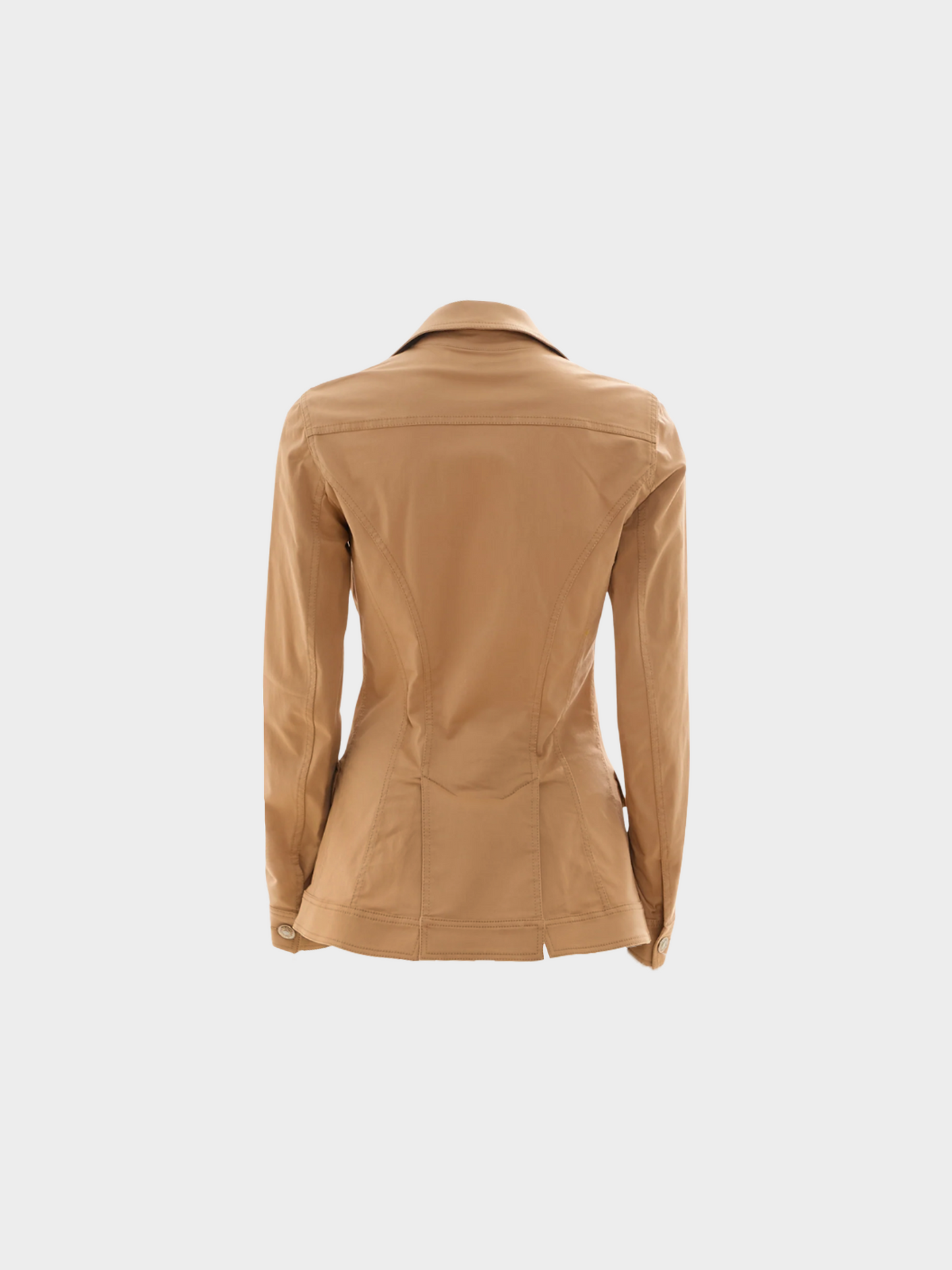 John Galliano SS 2005 Double Breasted Napoleon Beige Jacket