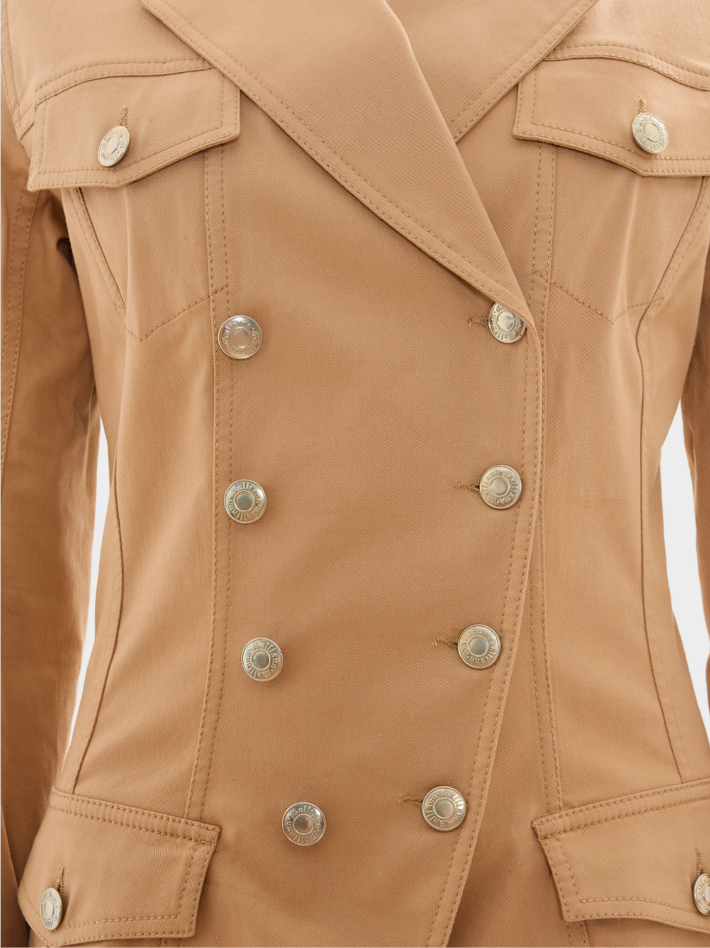 John Galliano SS 2005 Double Breasted Napoleon Beige Jacket