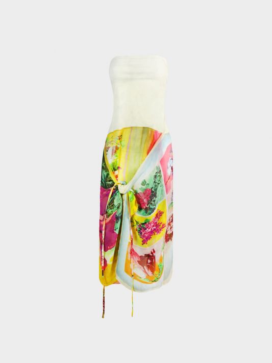 Jean Paul Gaultier 2000s Multicoloured Printed Floral Dress