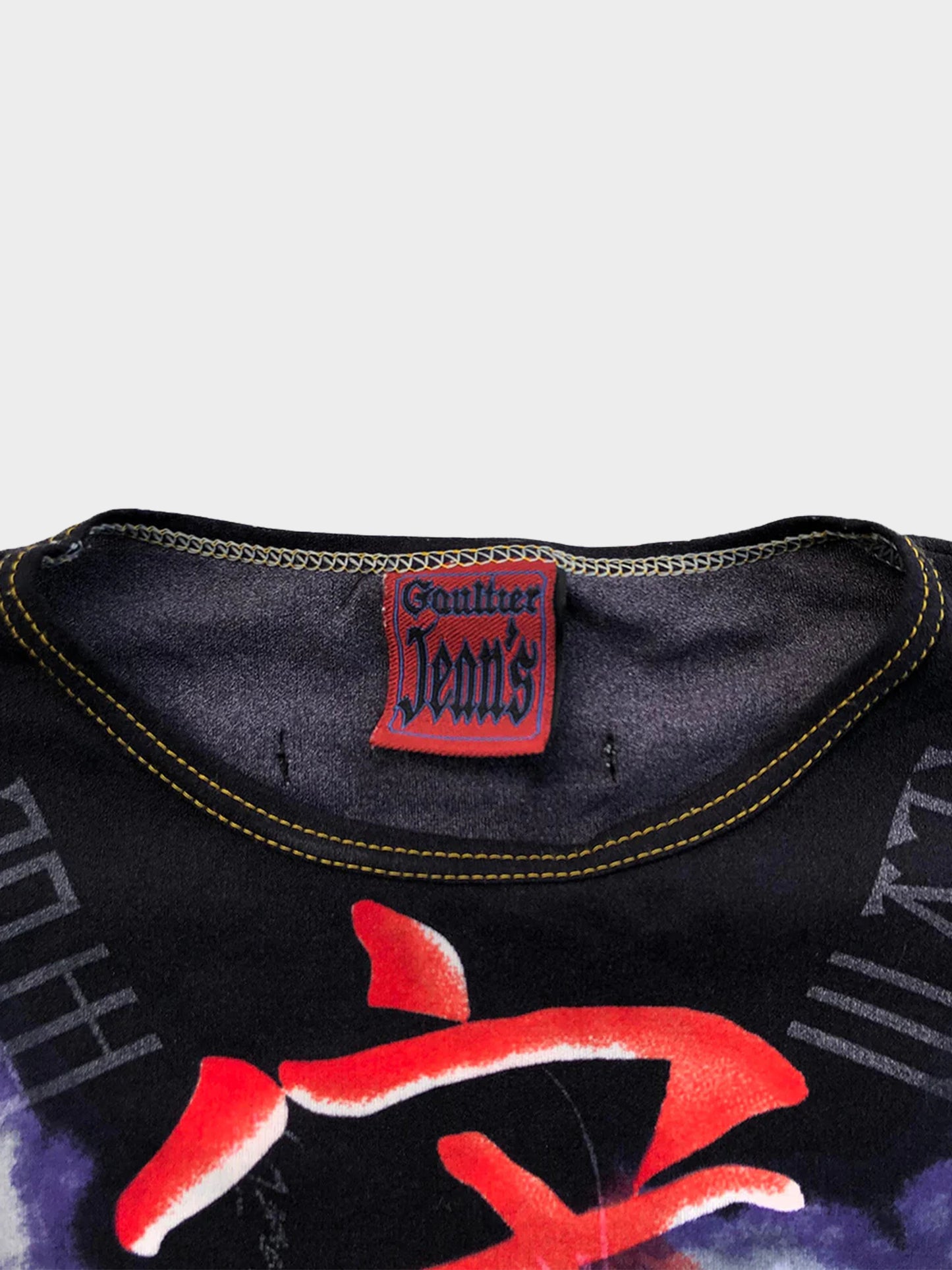 Jean Paul Gaultier 2000s Rare Purple Script T-Shirt