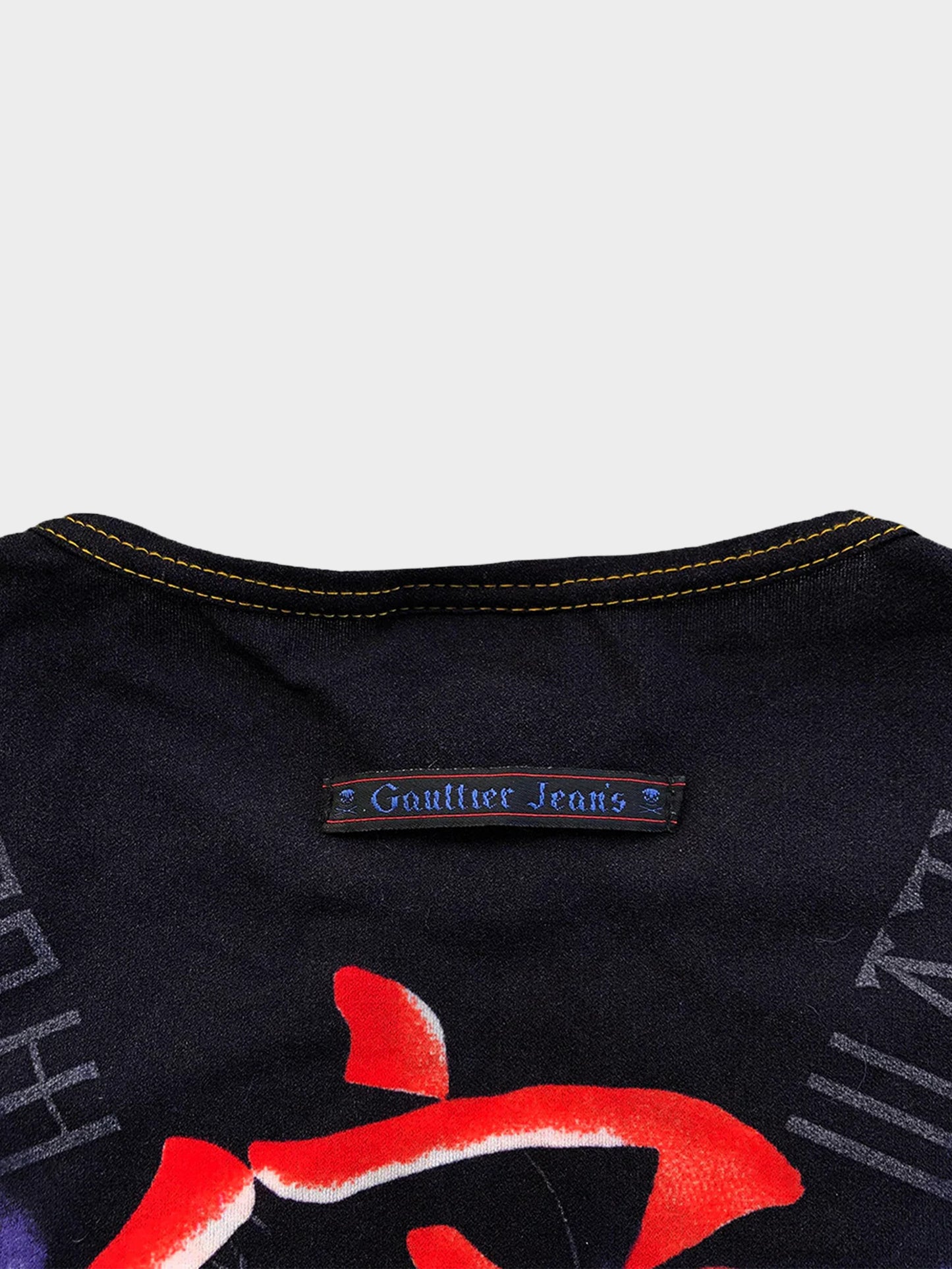 Jean Paul Gaultier 2000s Rare Purple Script T-Shirt