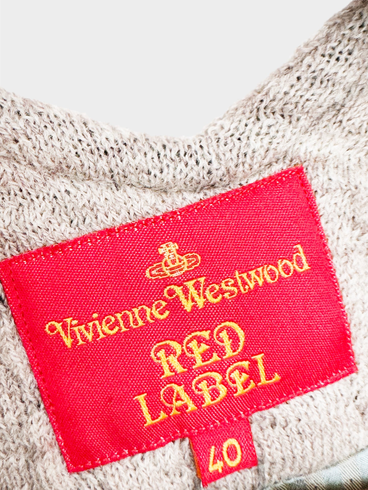 Vivienne Westwood 1990s Rare Red Label Beige Cloth Vest