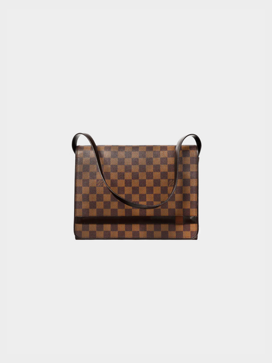 Louis Vuitton 2007 Brown Tribeca Carre Damier Ebene Canvas Satchel