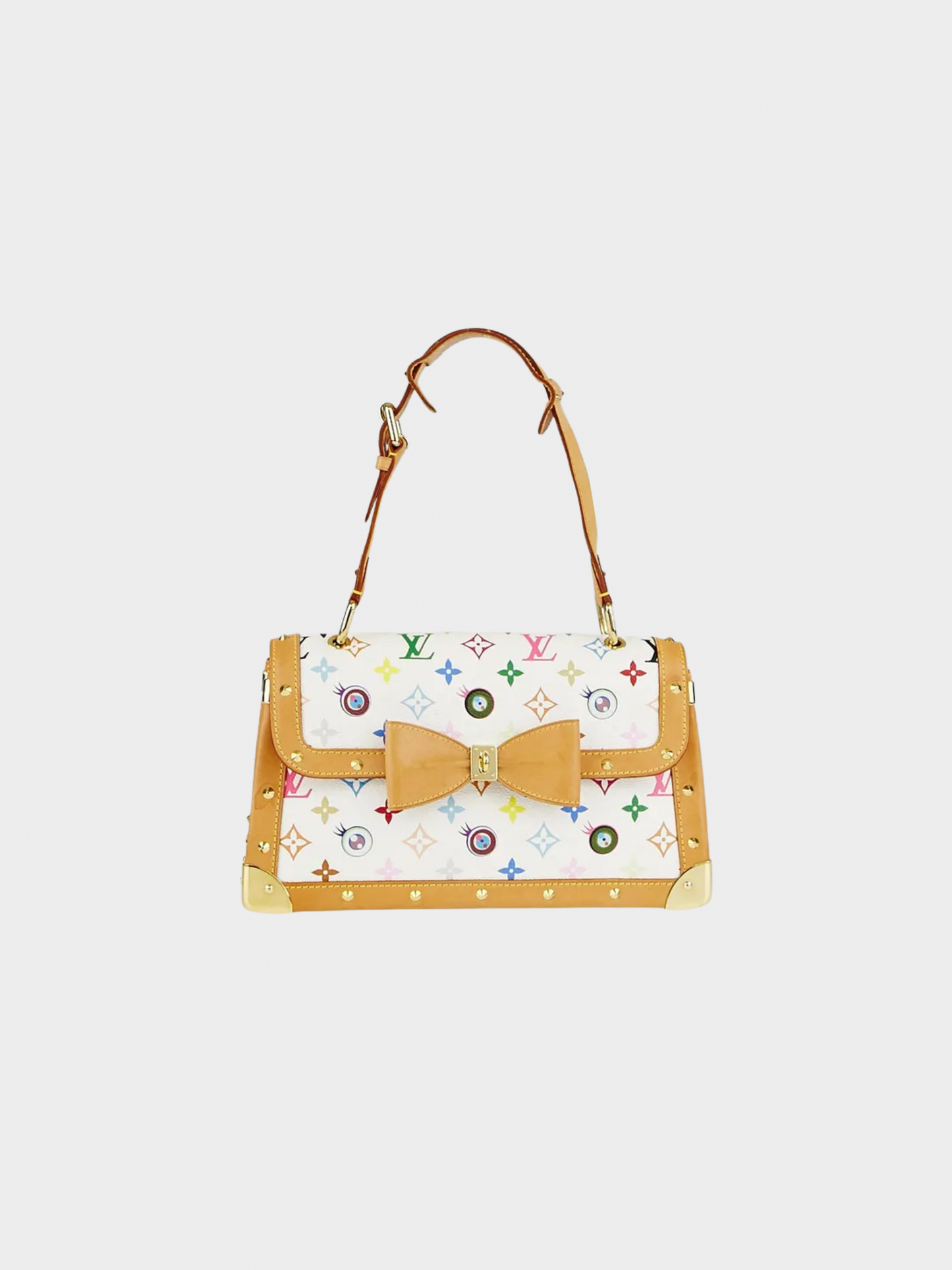 Louis Vuitton 2003 White Monogram Multicolor Eye Need You Bag