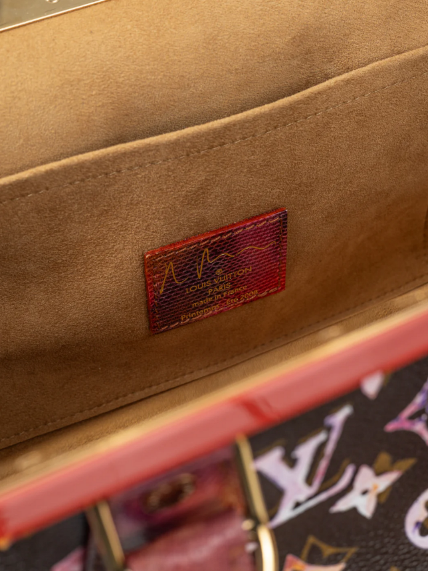 Louis Vuitton x Richard Prince SS 2008 Runway Papillon Frame Watercolor Bag