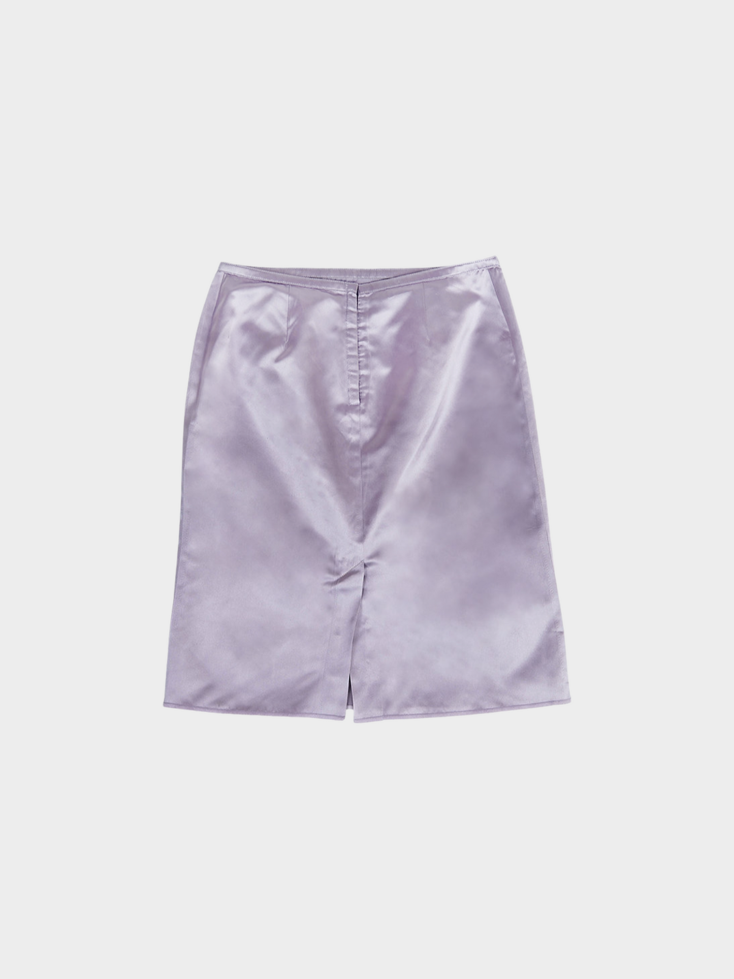 Miu Miu SS 1998 Purple Satin Midi Skirt