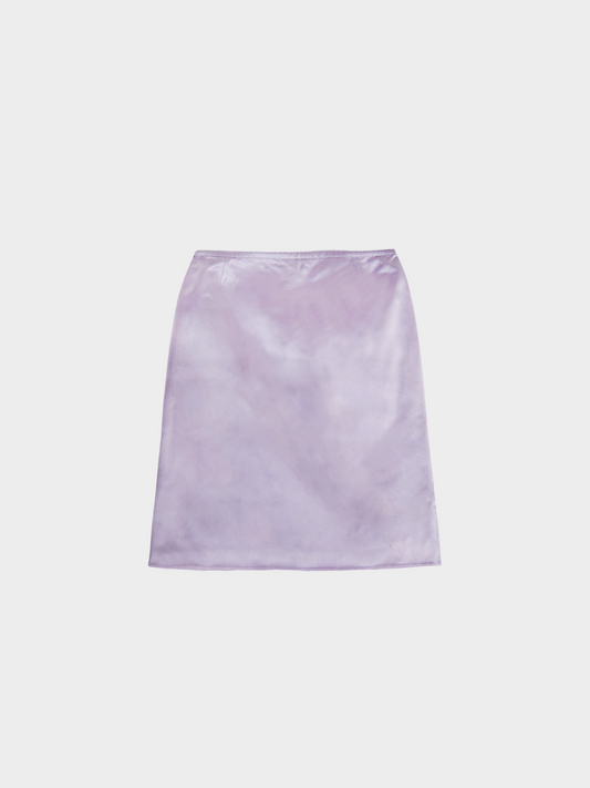 Miu Miu SS 1998 Purple Satin Midi Skirt