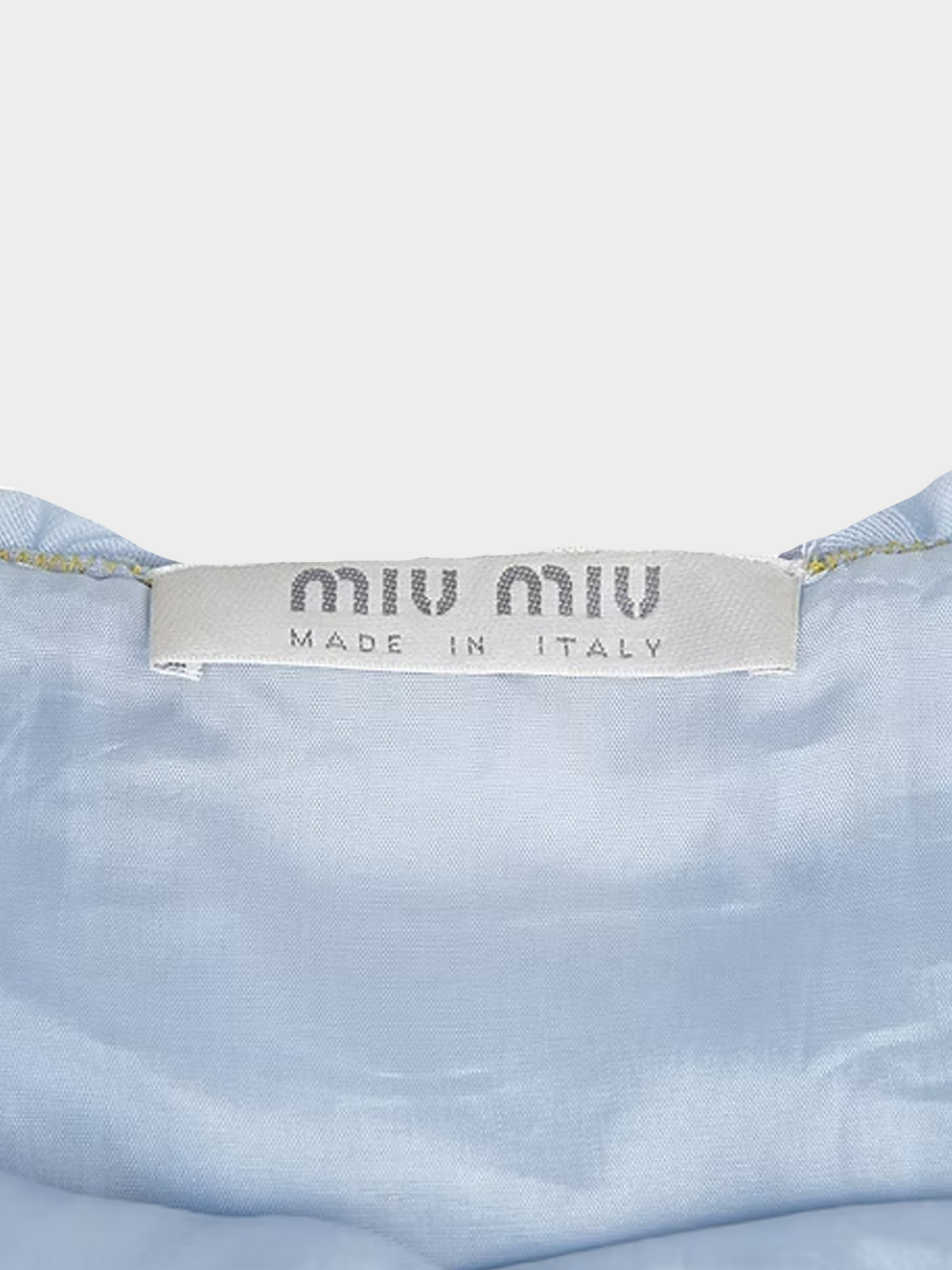Miu Miu FW 1999 Blue Mesh Skirt