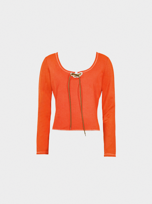 Miu Miu FW 1999 Orange Longsleeve Top