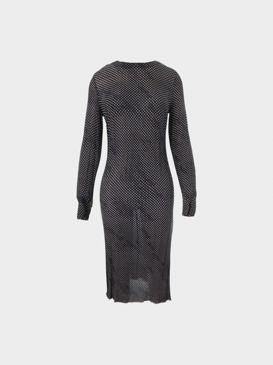 Maison Martin Margiela AW 2002 Black and White Dot Print Dress