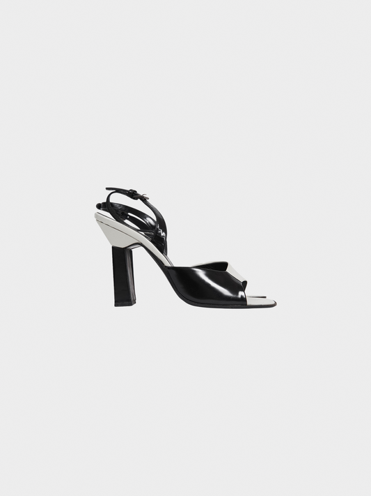 Prada FW 1998 Black and White Heels