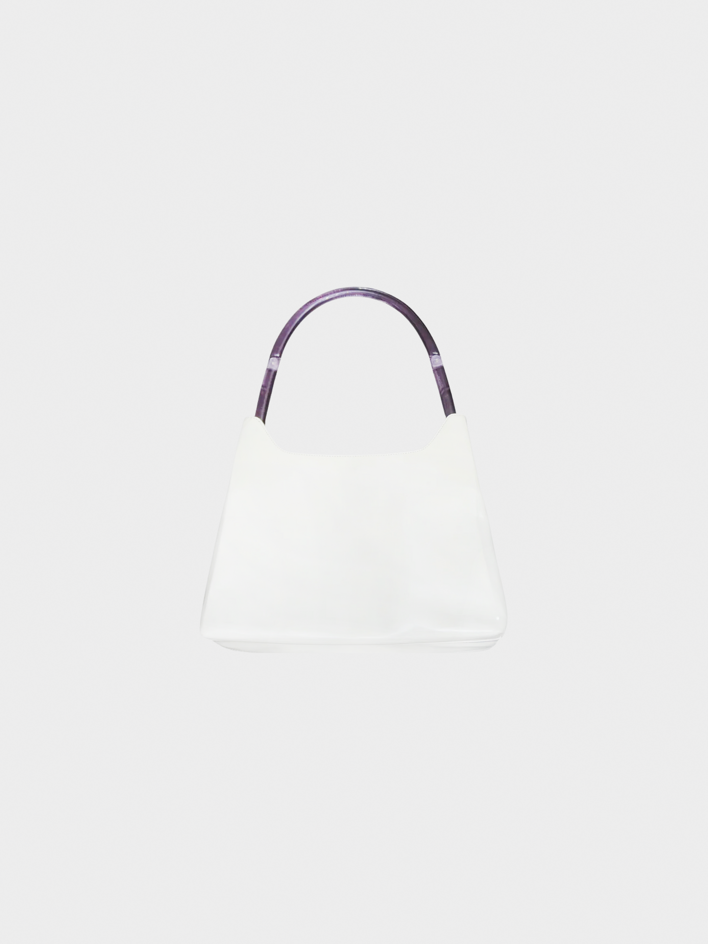 Prada 2000s Off-White Patent Leather Bag