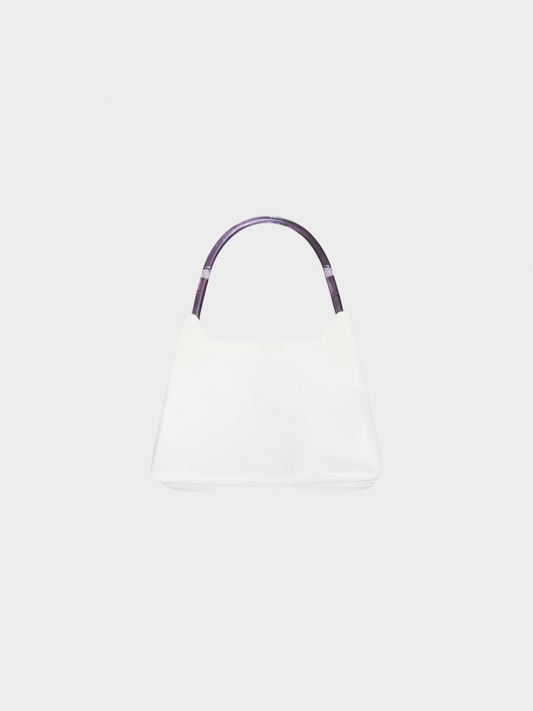 Prada 2000s Off-White Patent Leather Bag