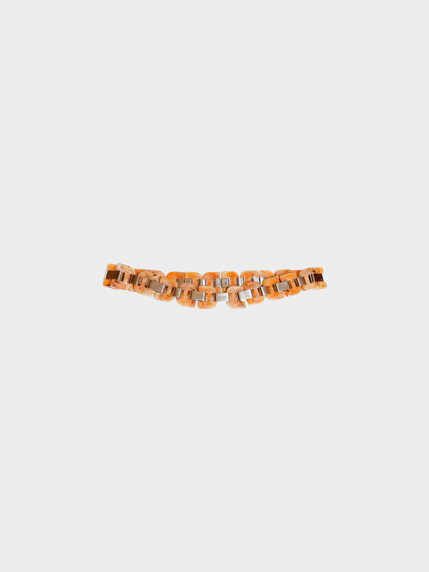 Prada 2000s Beige Resin Link Belt