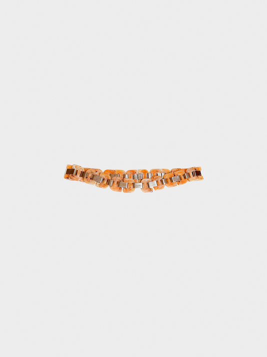 Prada 2000s Beige Resin Link Belt