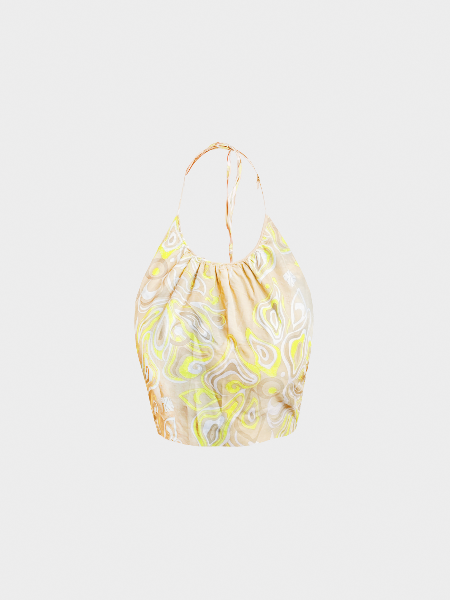 Emilio Pucci 2000s Multicoloured Graphic Halter Top