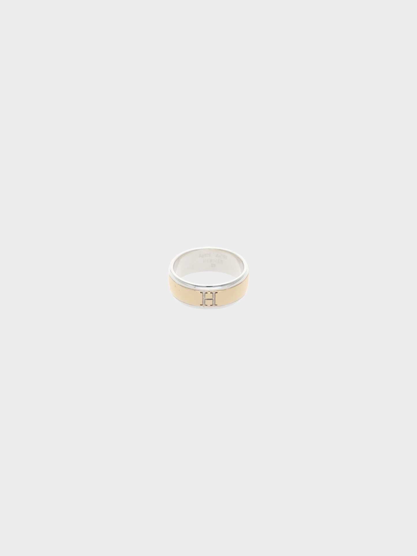 Hermes 2000s Gold and Silver Two-Tone H Band