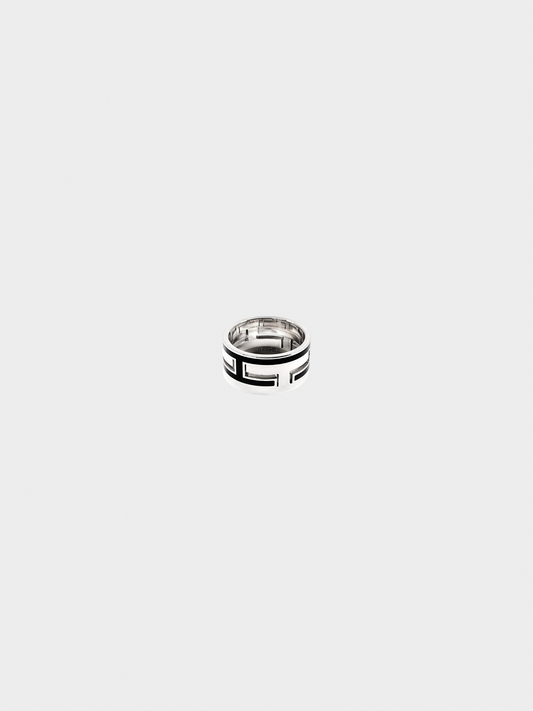 Hermes 2000s Move Ash Silver 925 H Ring