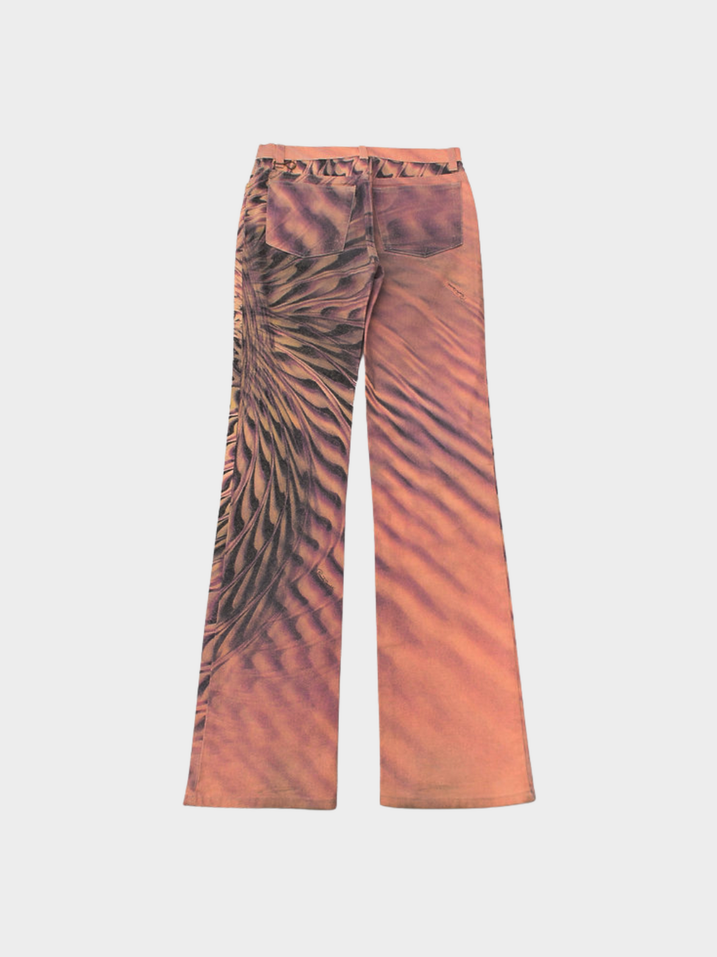 Roberto Cavalli SS 2001 Multicoloured Psychedelic Printed Pants