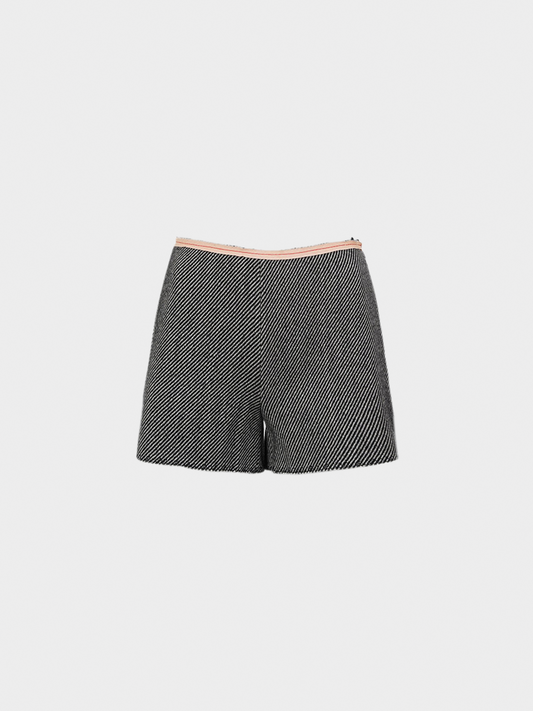 Miu Miu FW 2000 Twill Grey Wool Shorts