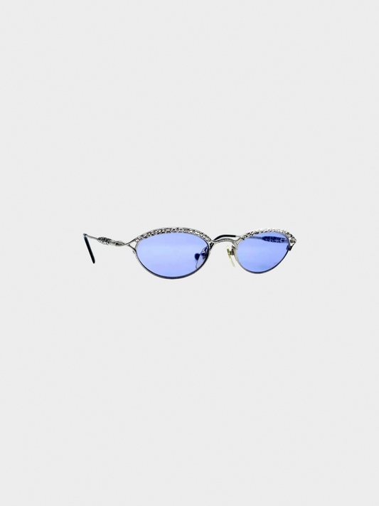 Jean Paul Gaultier 2000s Blue Tinted Sunglasses