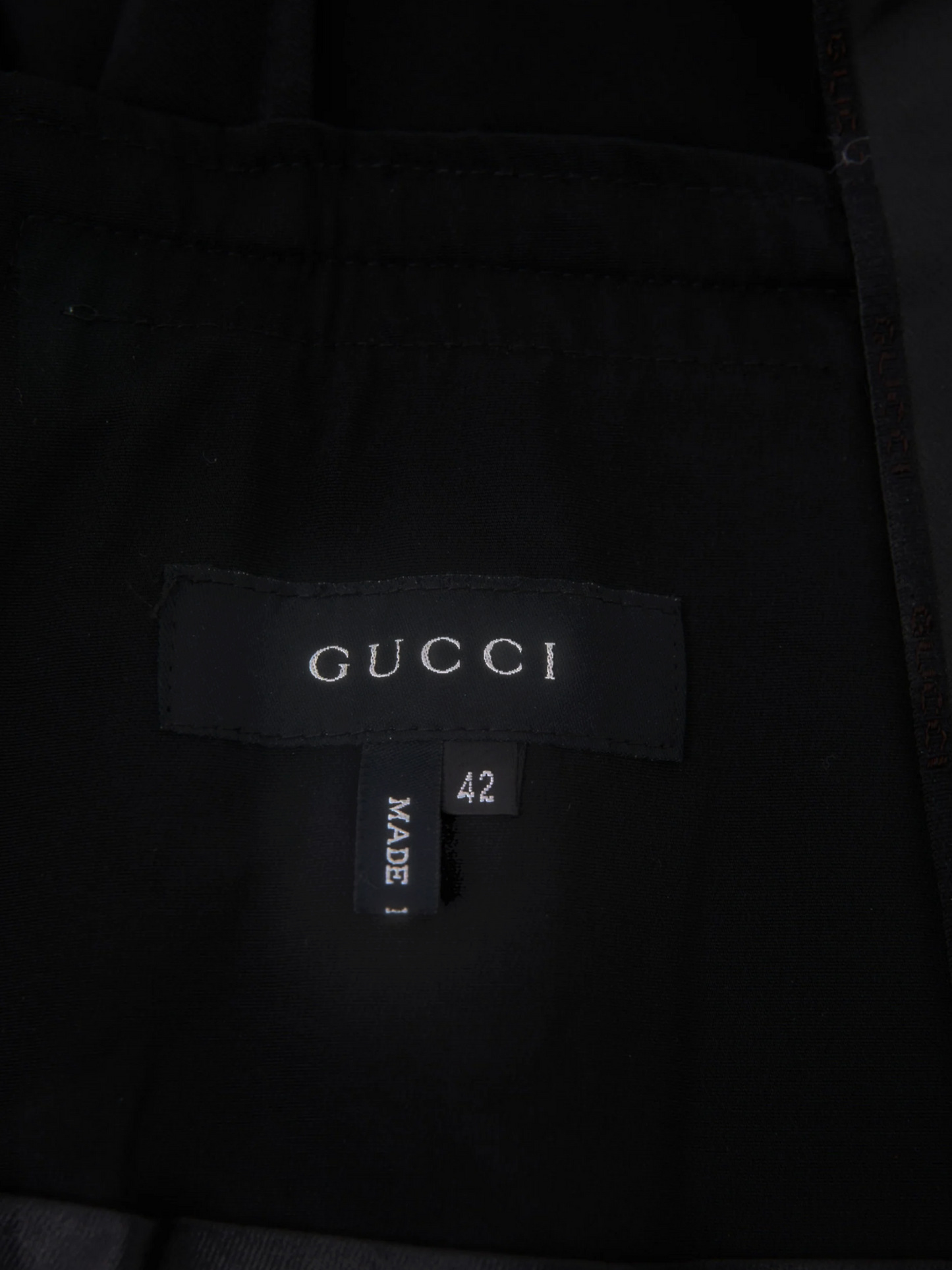 Gucci by Tom Ford SS 2001 Black Blazer and Skirt Suit Set