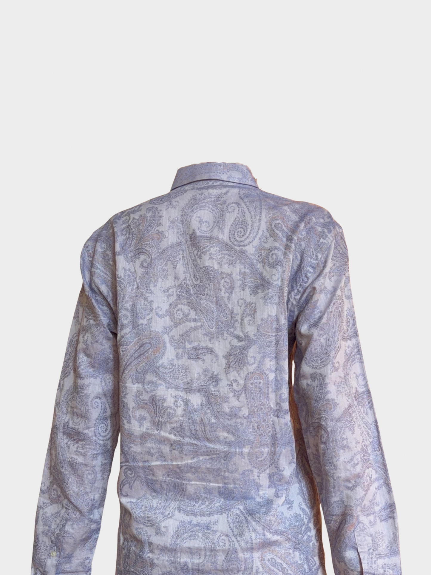 Etro 2000s Purple Paisley Button Down