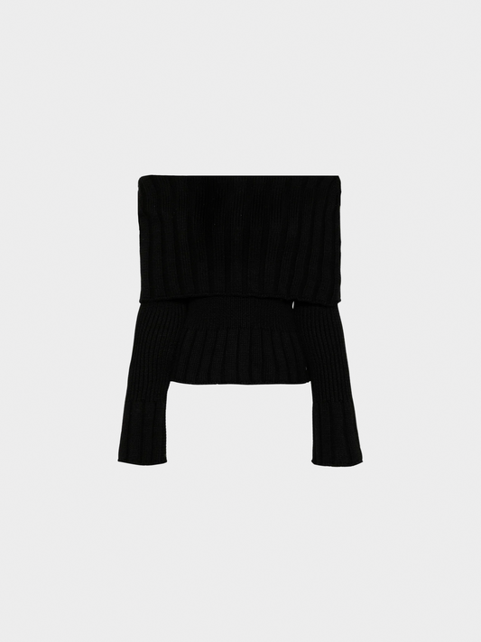 Chanel FW 1999 Black Wool Sweater