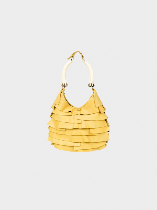 Yves Saint Laurent by Tom Ford SS 2004 Butter Yellow Leather Mombasa Bag