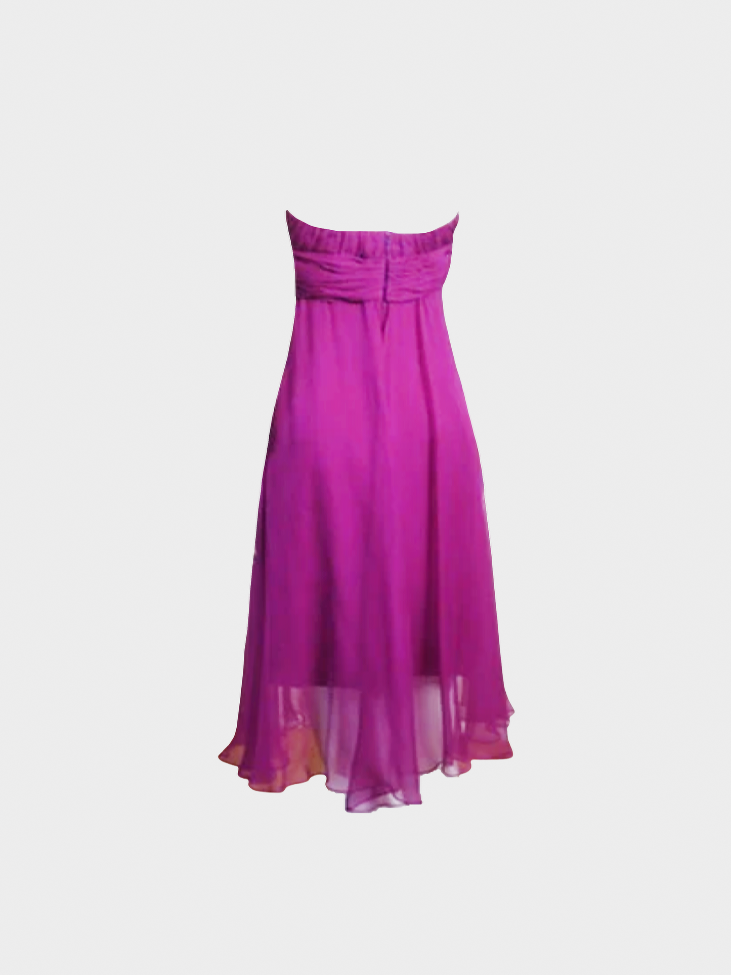 Yves Saint Laurent SS 2010 Bright Fuschia Silk Dress