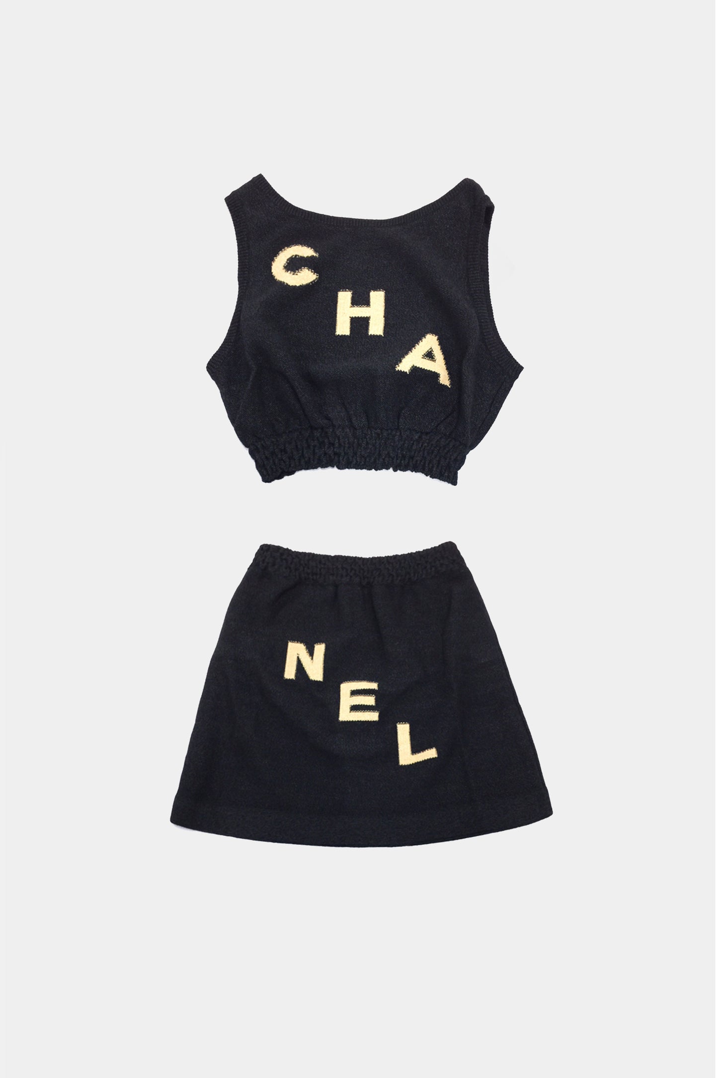 Chanel 2000s Rare Navy Terrycloth Set