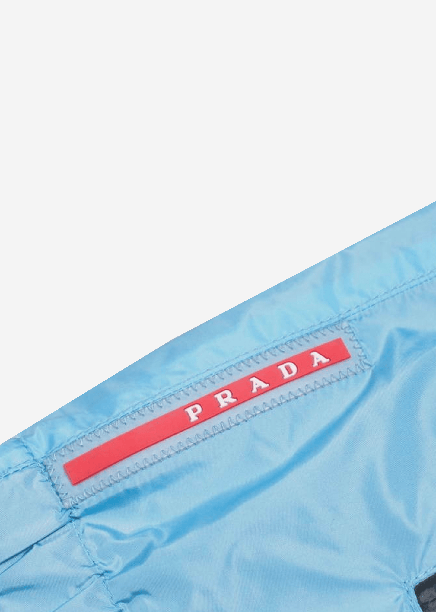 Prada 2000s Sports Blue Nylon Mens Jacket