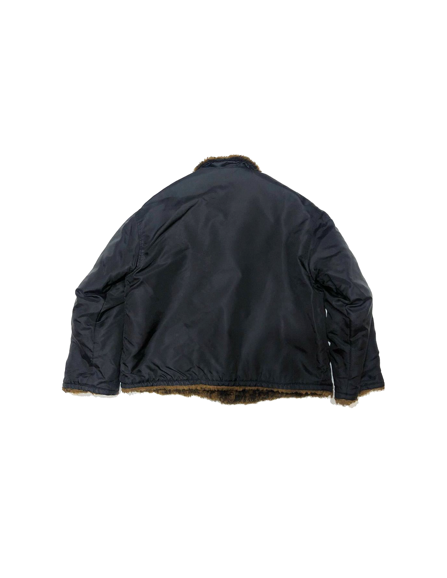 Fendi 1990s Zucca Reversible Nylon Fur Jacket