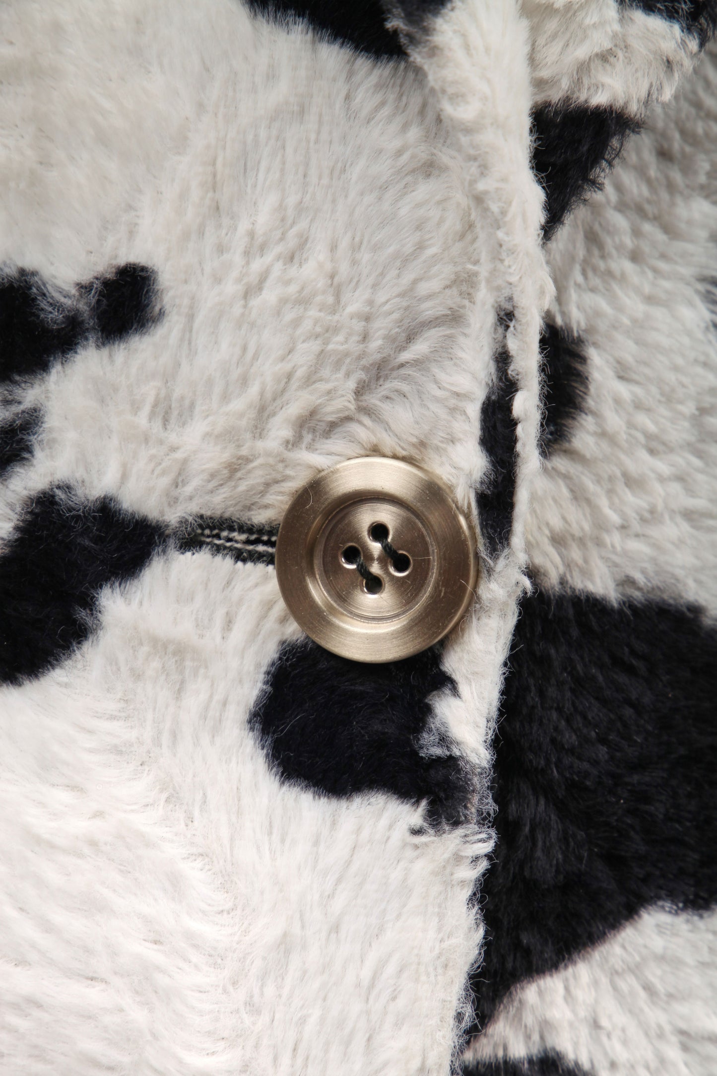 Dolce and Gabbana 1990s Faux-Fur Cowprint Blazer