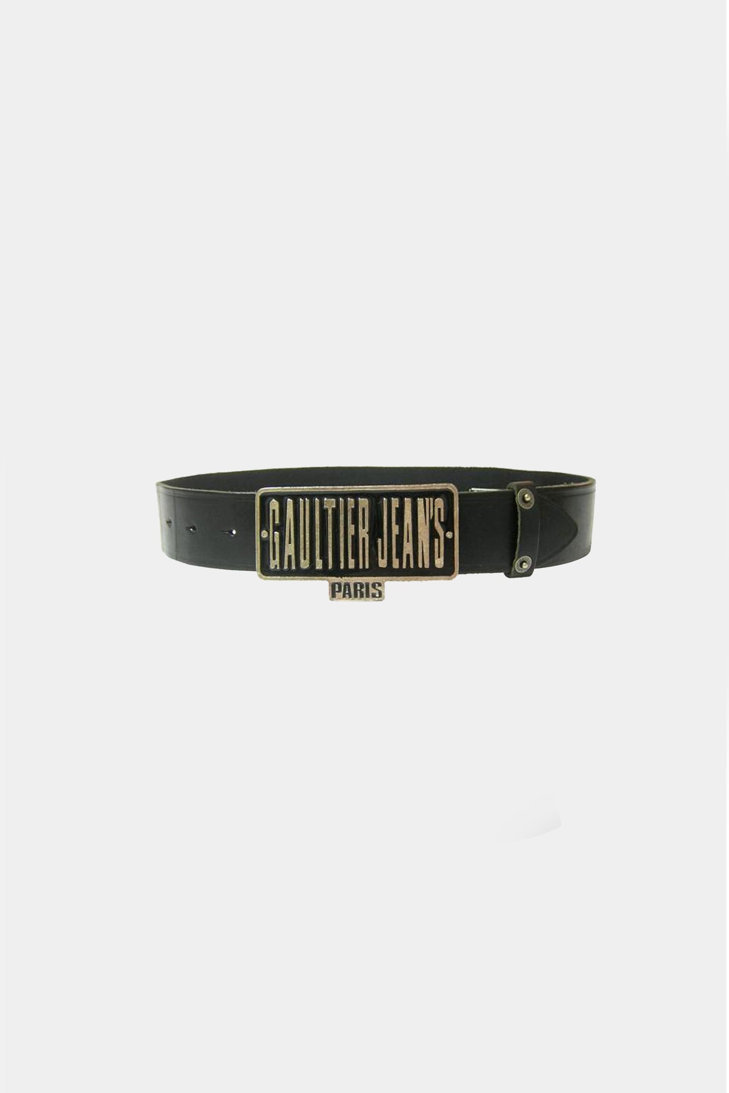 Jean Paul Gaultier Jeans 2000s Leather Logo Belt