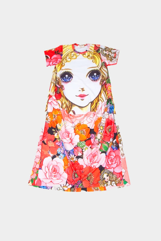 Commes Des Garcons Rare Anime Macoto Takahashi 2018 Dress