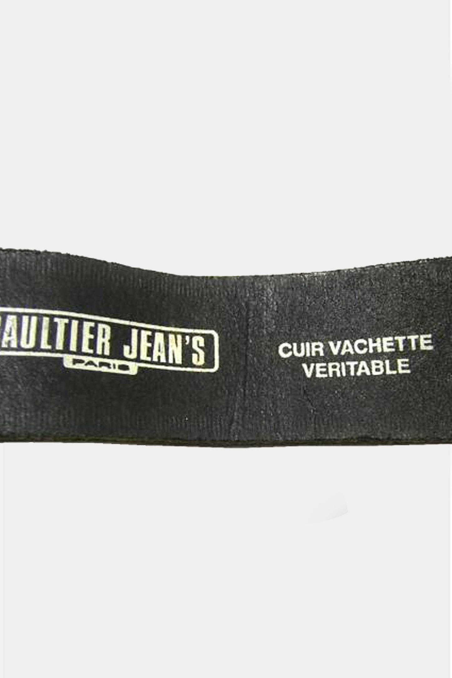Jean Paul Gaultier Jeans 2000s Leather Logo Belt