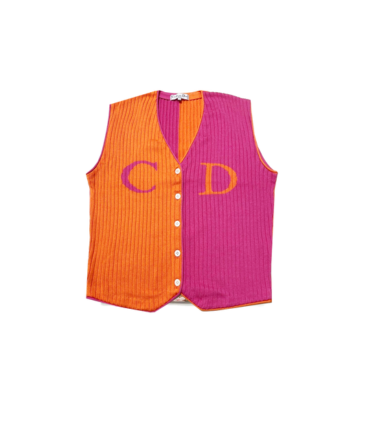 Christian Dior 2000s Multi CD Knit Vest
