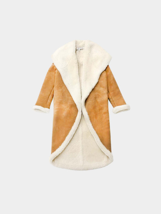 Loewe 2010s Mouton Suede Coat