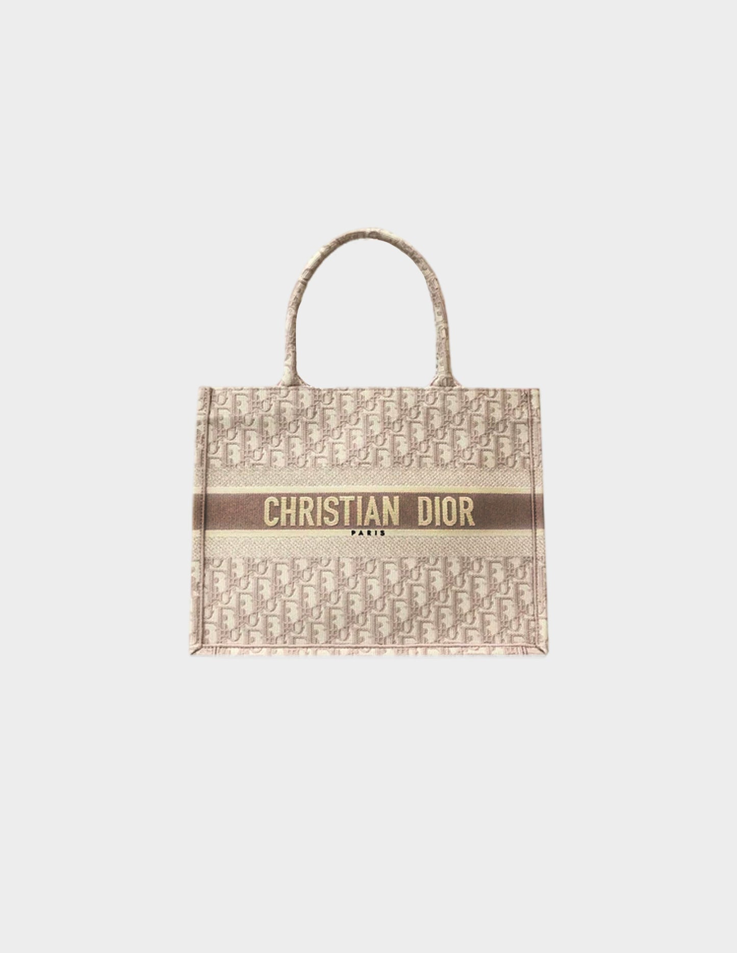 Christian Dior 2021 Nude Oblique Tote Handbag Canvas