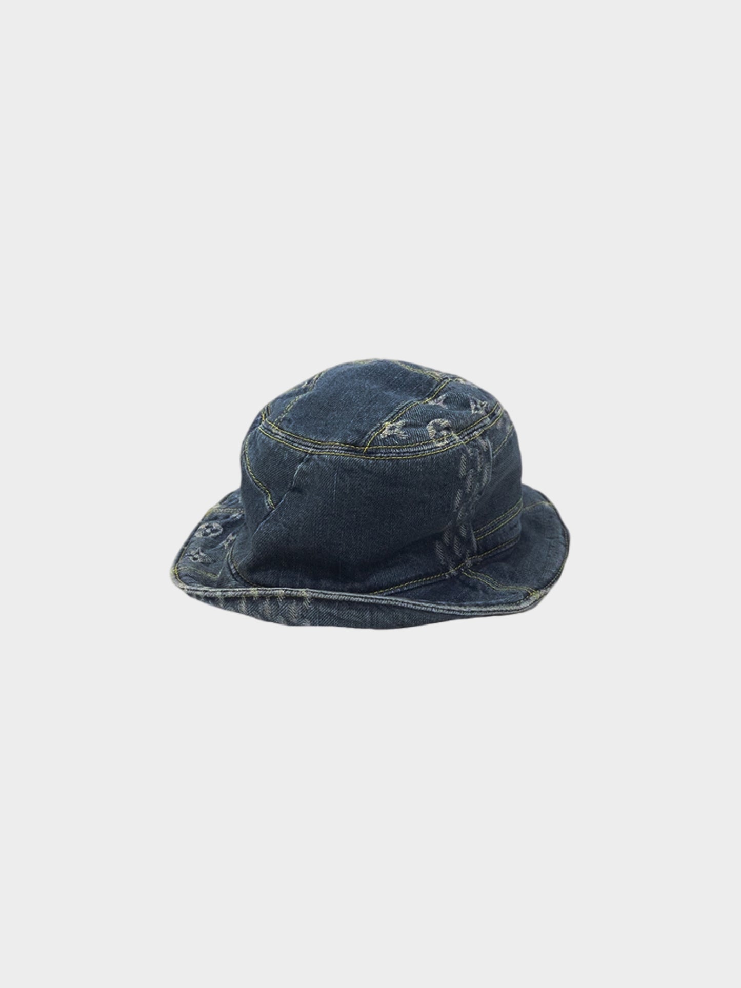 Louis Vuitton 2005 Denim Monogram Bucket Hat