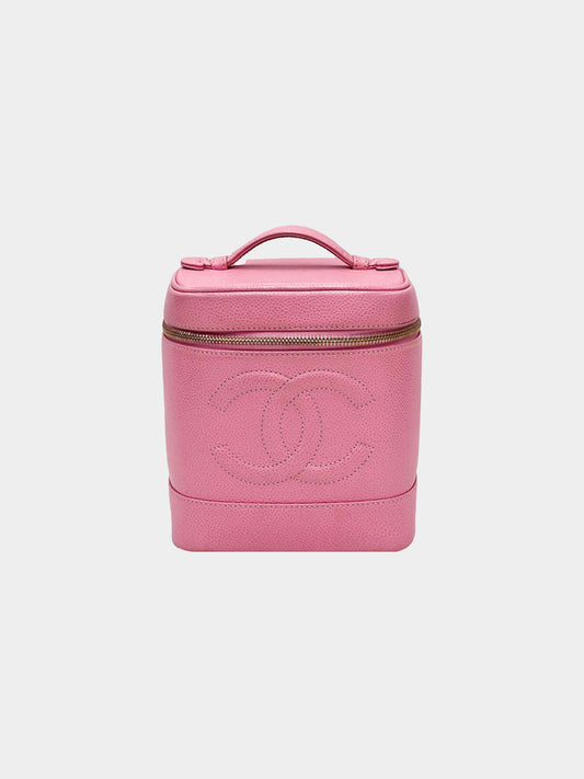 Chanel 2005 Caviar Skin Vanity Handbag