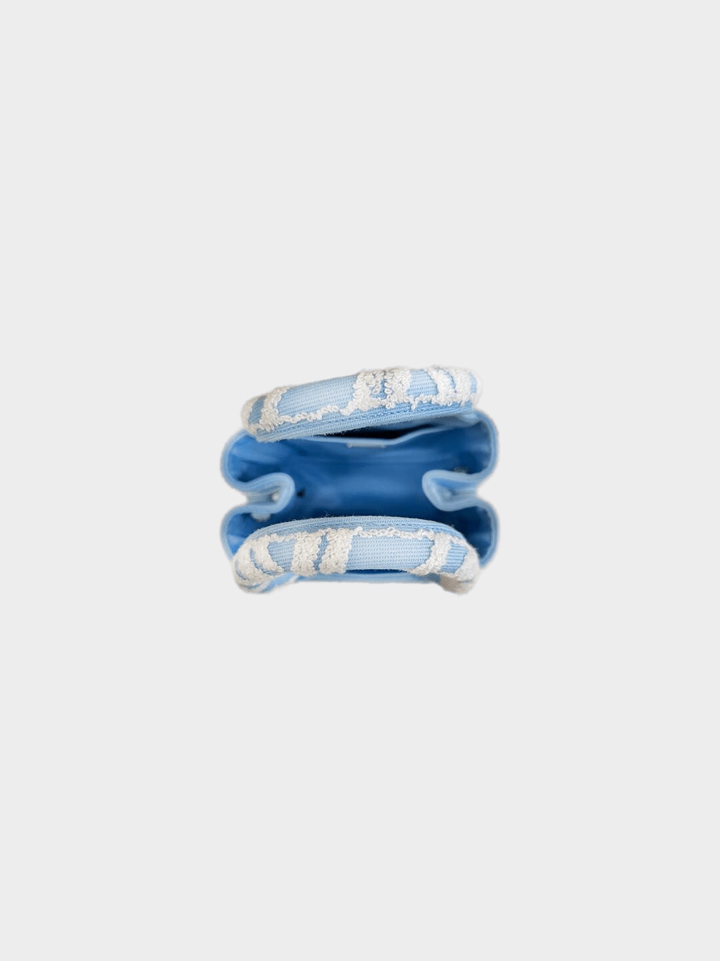 Prada 2020s Blue and White Embroidered Drill