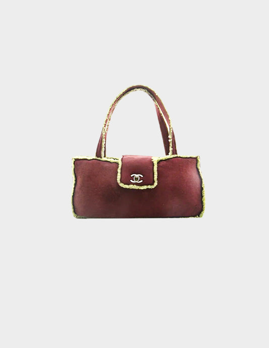 Chanel 1999 Mouton Handbag Brown