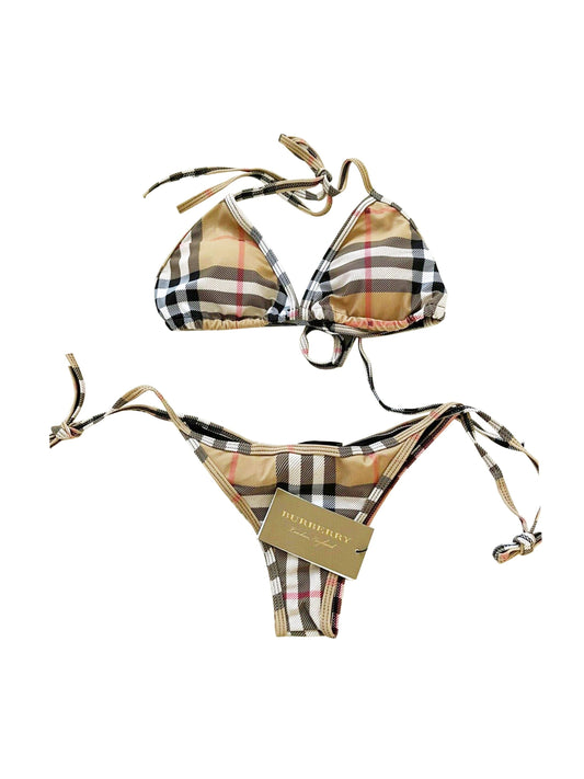 Burberry Check 2010s Beige Bikini