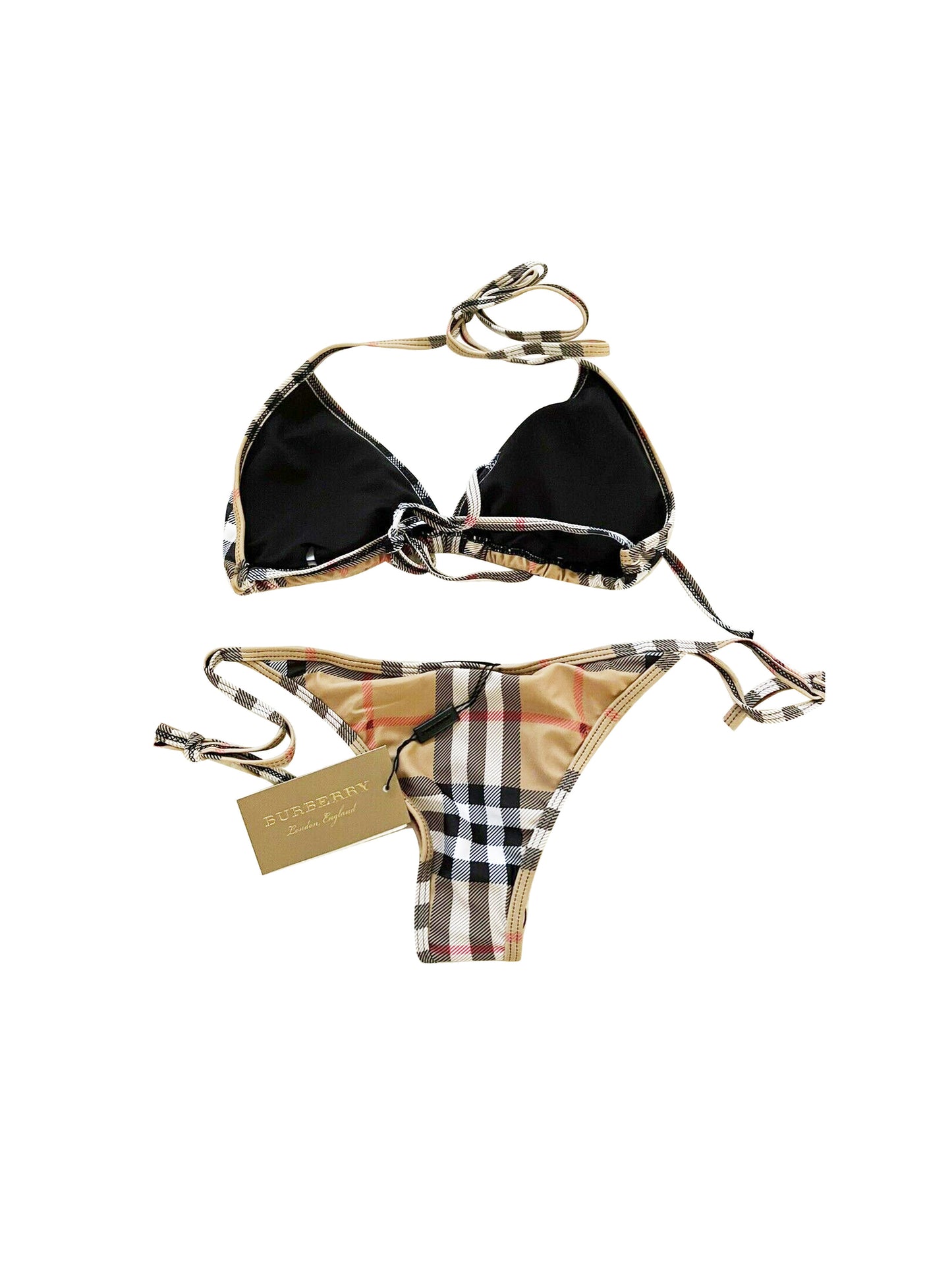 Burberry Check 2010s Beige Bikini