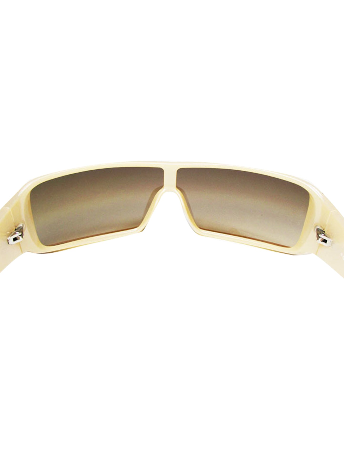 Chanel 2000s Rare Sports Shield Beige Sunglasses