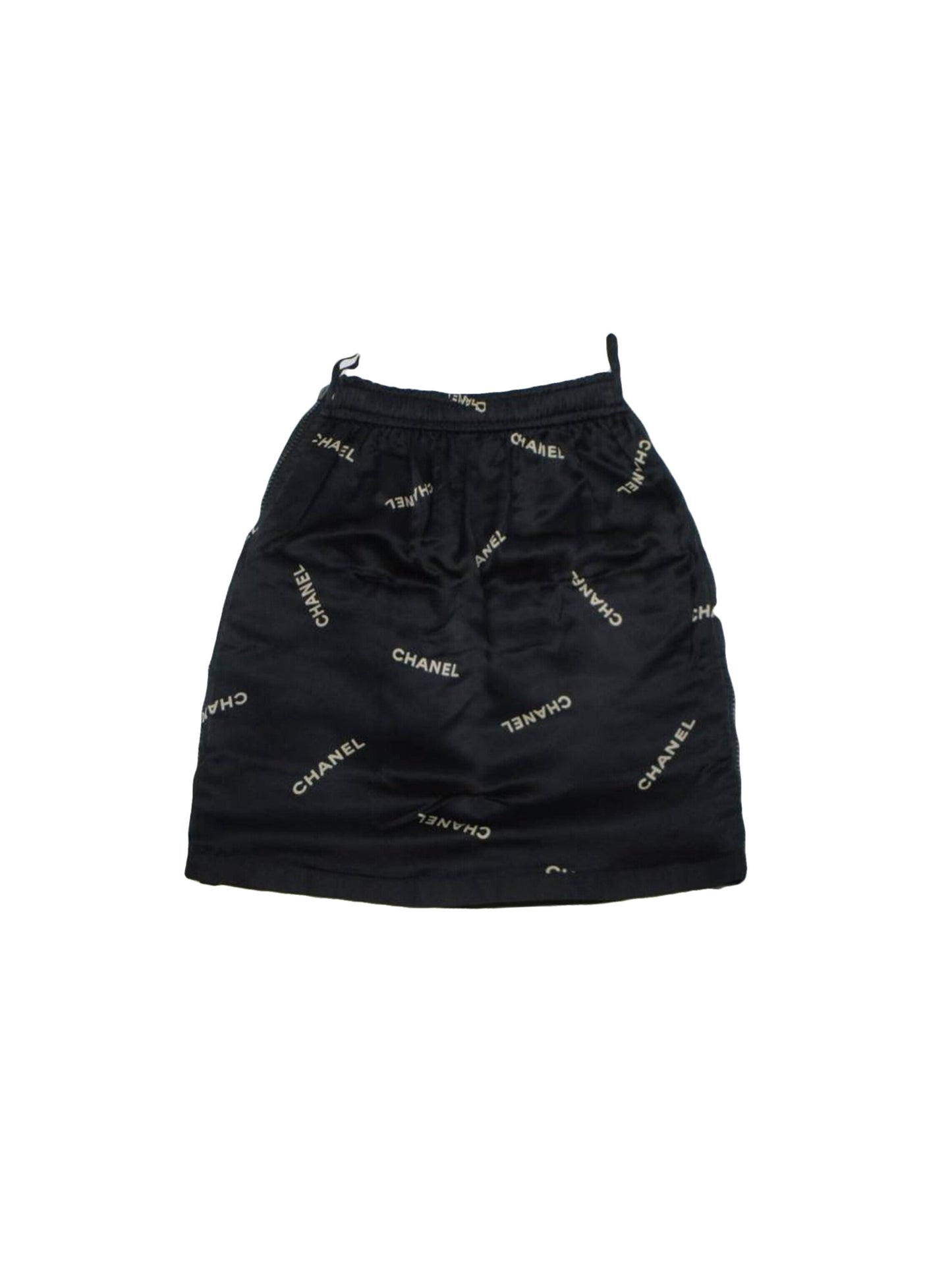 Chanel Rare Black 1994 Nylon Skirt