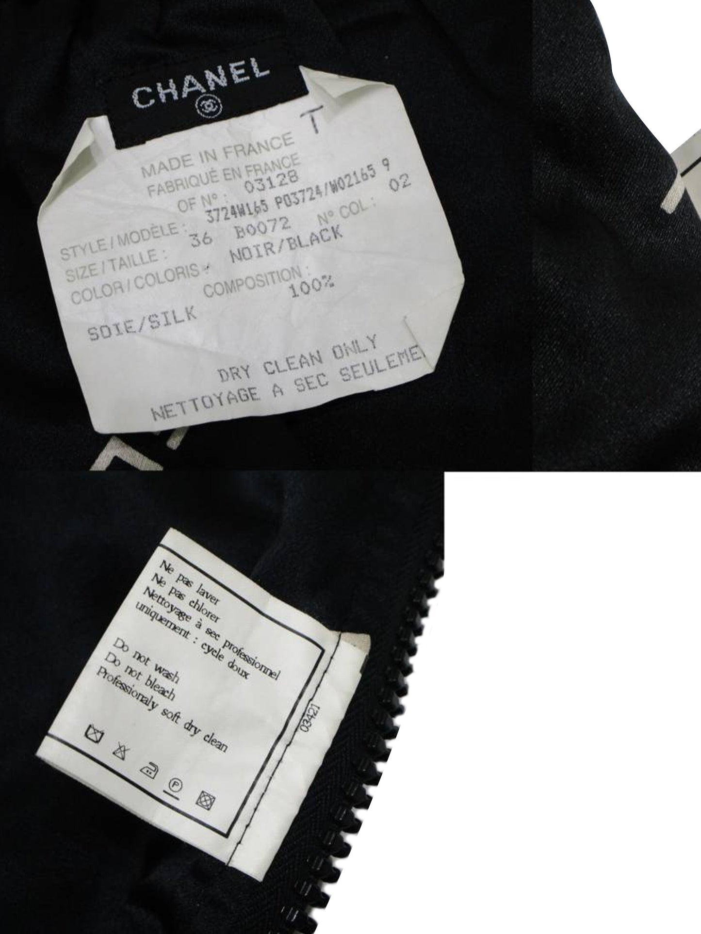 Chanel Rare Black 1994 Nylon Skirt